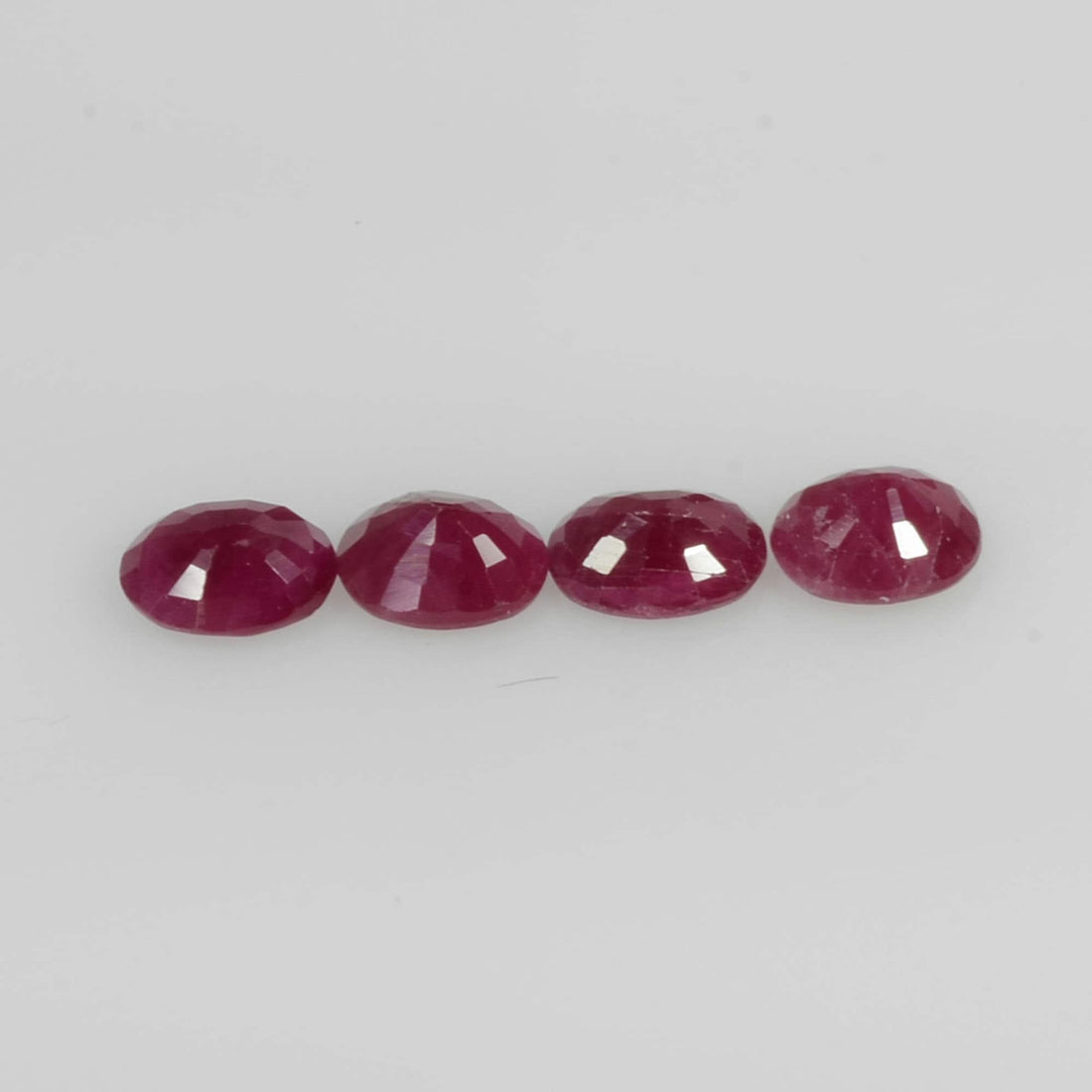 5x4 MM Natural Ruby Loose Gemstone Oval Cut