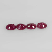 5x4 MM Natural Ruby Loose Gemstone Oval Cut