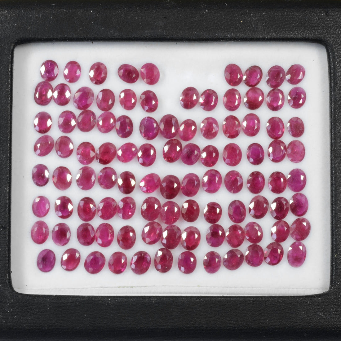 5x4 MM Natural Ruby Loose Gemstone Oval Cut