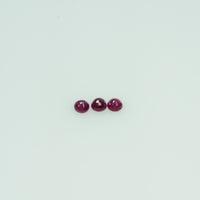 1.2-2.5 mm Natural Ruby Loose Gemstone Round Cut