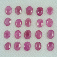 4x3 MM Natural Ruby Loose Gemstone Oval Cut