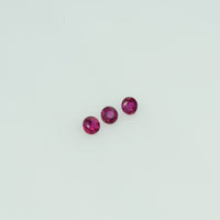 1.4-2.8 mm Natural Ruby Loose Gemstone Round Cut