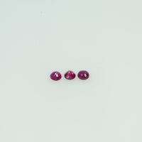 1.4-2.8 mm Natural Ruby Loose Gemstone Round Cut