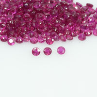 1.3-2.6 mm Natural Ruby Loose Gemstone Round Cut