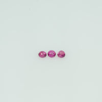 1.4-2.6 mm Natural Ruby Loose Gemstone Round Cut