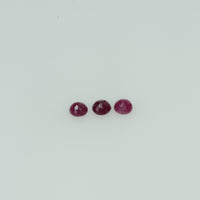 2.1-3.1 mm Natural Ruby Loose Gemstone Round Cut