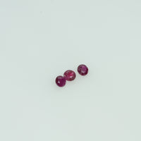 1.3-3.1 mm Natural Ruby Loose Gemstone Round Cut