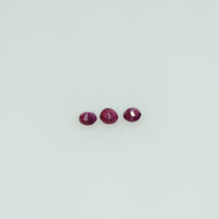 1.3-3.1 mm Natural Ruby Loose Gemstone Round Cut