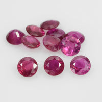 4.5-5.8 mm Natural Ruby Loose Gemstone Round Cut