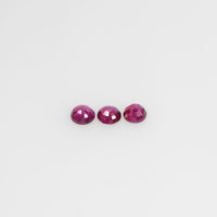 2.6-3.6 mm Natural Ruby Loose Gemstone Round Cut
