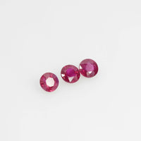 3.2-4.4 mm Natural Ruby Loose Gemstone Round Cut