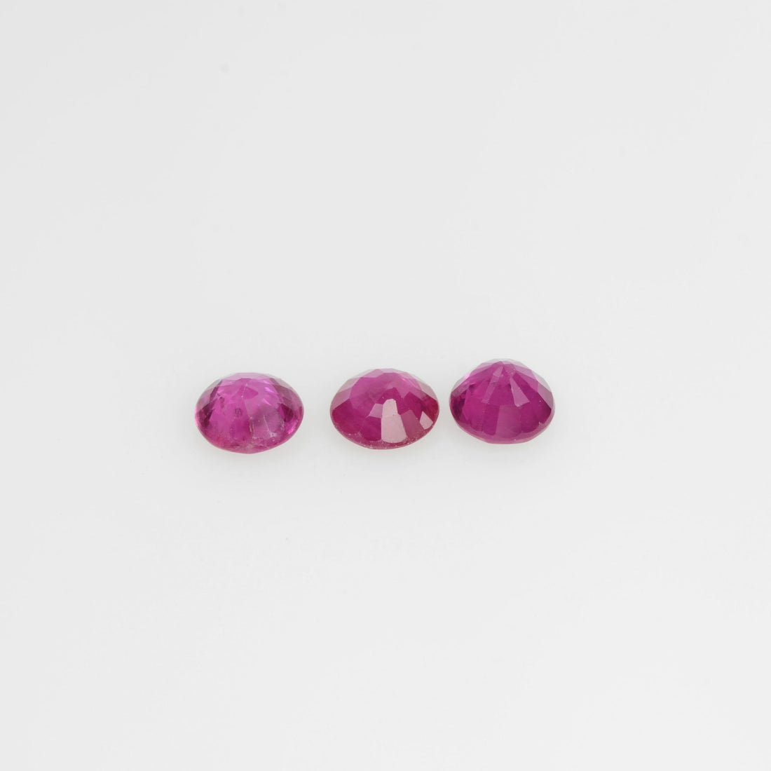 3.3-4.4 mm Natural Ruby Loose Gemstone Round Cut