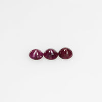 3.7-4.2 mm Natural Ruby Loose Gemstone Round Cut