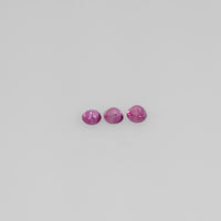 1.7-3.8 mm Natural Ruby Loose Gemstone Round Cut
