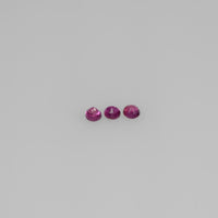 1.4-2.6 mm Natural Ruby Loose Gemstone Round Cut