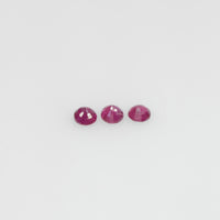 2.3-3.6 mm Natural Ruby Loose Gemstone Round Cut