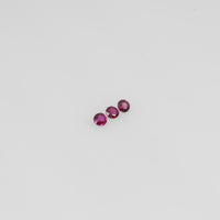 1.3-2.7 mm Natural Ruby Loose Gemstone Round Cut