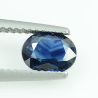 0.89Cts Natural Blue Sapphire Loose Gemstone Oval Cut