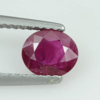 1.00 Cts Natural Burma Ruby Loose Gemstone Oval Cut