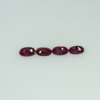 5x3 mm Natural Burma Ruby Loose Gemstone Oval Cut