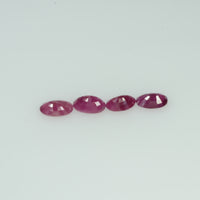 5x3 mm Lot Natural Ruby Loose Gemstone Oval Cut