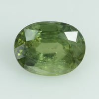 2.56 cts Natural Green Sapphire Loose Gemstone Oval Cut