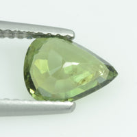 1.67 cts Natural Green Sapphire Loose Gemstone Pear Cut