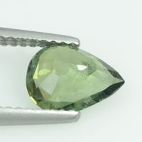 1.47 cts Natural Green Sapphire Loose Gemstone Pear Cut