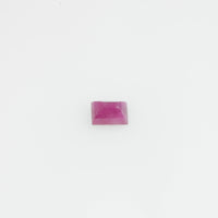 4x3 mm Natural Burma Ruby Loose Gemstone Long Square Cut