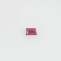 4x3 mm Natural Burma Ruby Loose Gemstone Long Square Cut