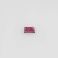 4.5x3.5 mm Natural Burma Ruby Loose Gemstone Long Square Cut
