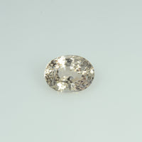 3.20 cts Unheated Natural Peach Sapphire Loose Gemstone Oval Cut