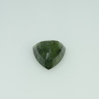 4.08 cts Natural Green Sapphire Loose Gemstone Trillion Cut