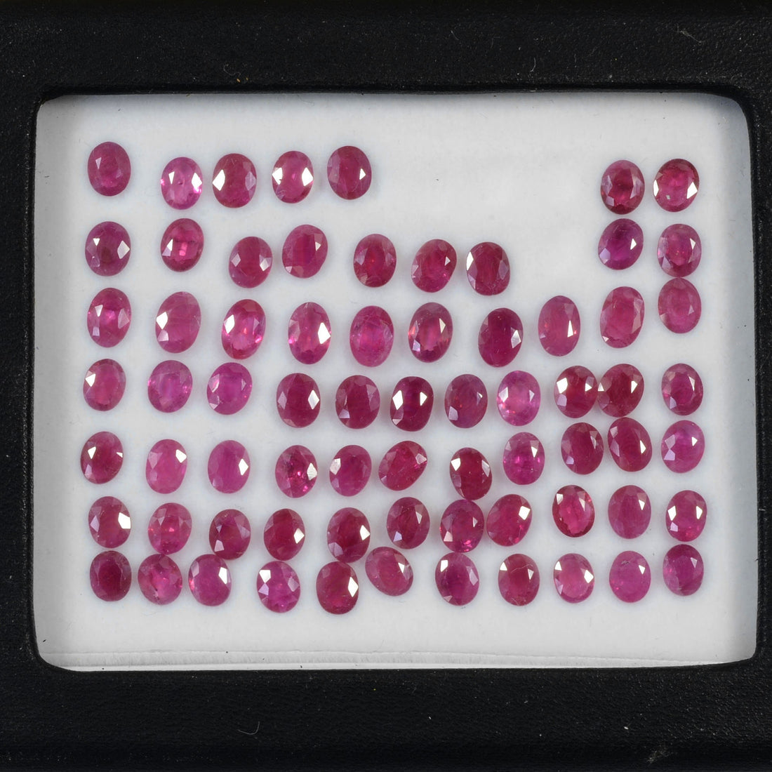 5x4 MM Natural Ruby Loose Gemstone Oval Cut