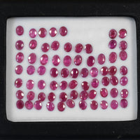 5x4 MM Natural Ruby Loose Gemstone Oval Cut
