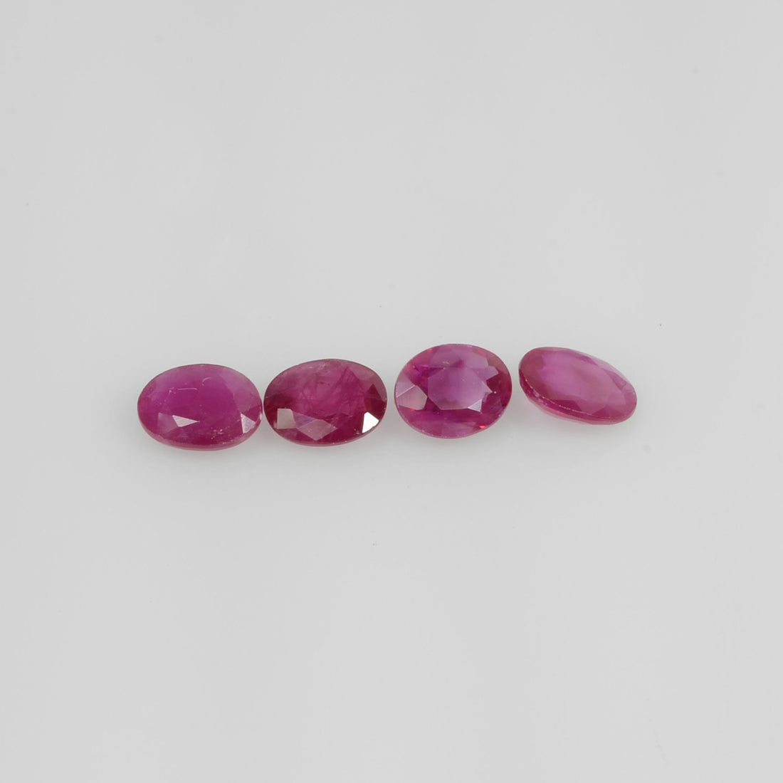 5x4 MM Natural Ruby Loose Gemstone Oval Cut