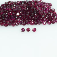 1.2-2.5 mm Natural Ruby Loose Gemstone Round Cut