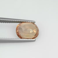 2.87 cts Natural Peach Sapphire Loose Gemstone Oval Cut