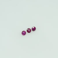 1.4-2.8 mm Natural Ruby Loose Gemstone Round Cut
