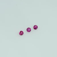 1.3-2.6 mm Natural Ruby Loose Gemstone Round Cut