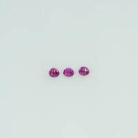 1.3-2.6 mm Natural Ruby Loose Gemstone Round Cut