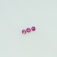1.4-2.6 mm Natural Ruby Loose Gemstone Round Cut