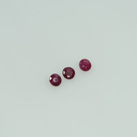 2.1-3.1 mm Natural Ruby Loose Gemstone Round Cut