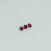 2.1-3.1 mm Natural Ruby Loose Gemstone Round Cut