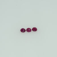 1.9-3.2 mm Natural Ruby Loose Gemstone Round Cut