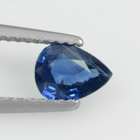 0.74 cts Natural Blue Sapphire Loose Gemstone Pear Cut
