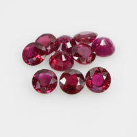 3.8-4.9 mm Lots Natural Ruby Loose Gemstone Round Cut