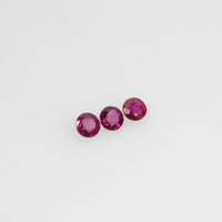 2.6-3.6 mm Natural Ruby Loose Gemstone Round Cut