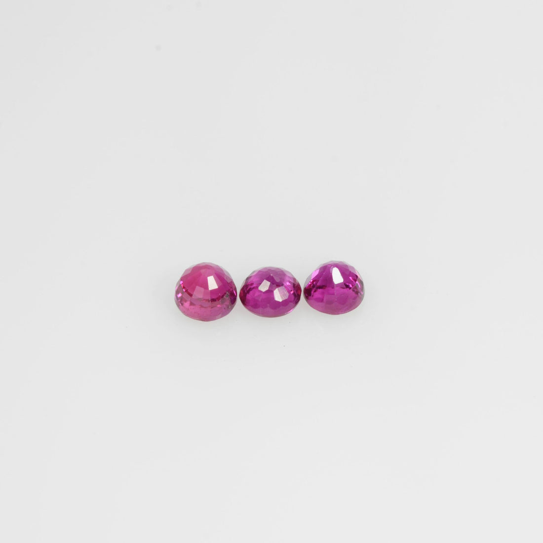 2.3-3.8 mm Natural Ruby Loose Gemstone Round Cut