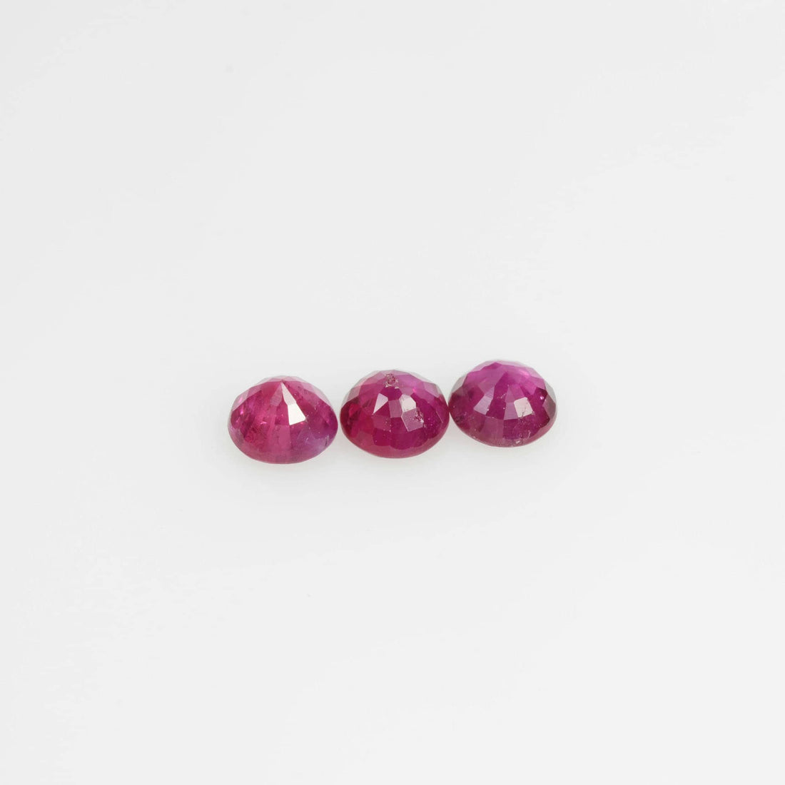 3.2-4.4 mm Natural Ruby Loose Gemstone Round Cut